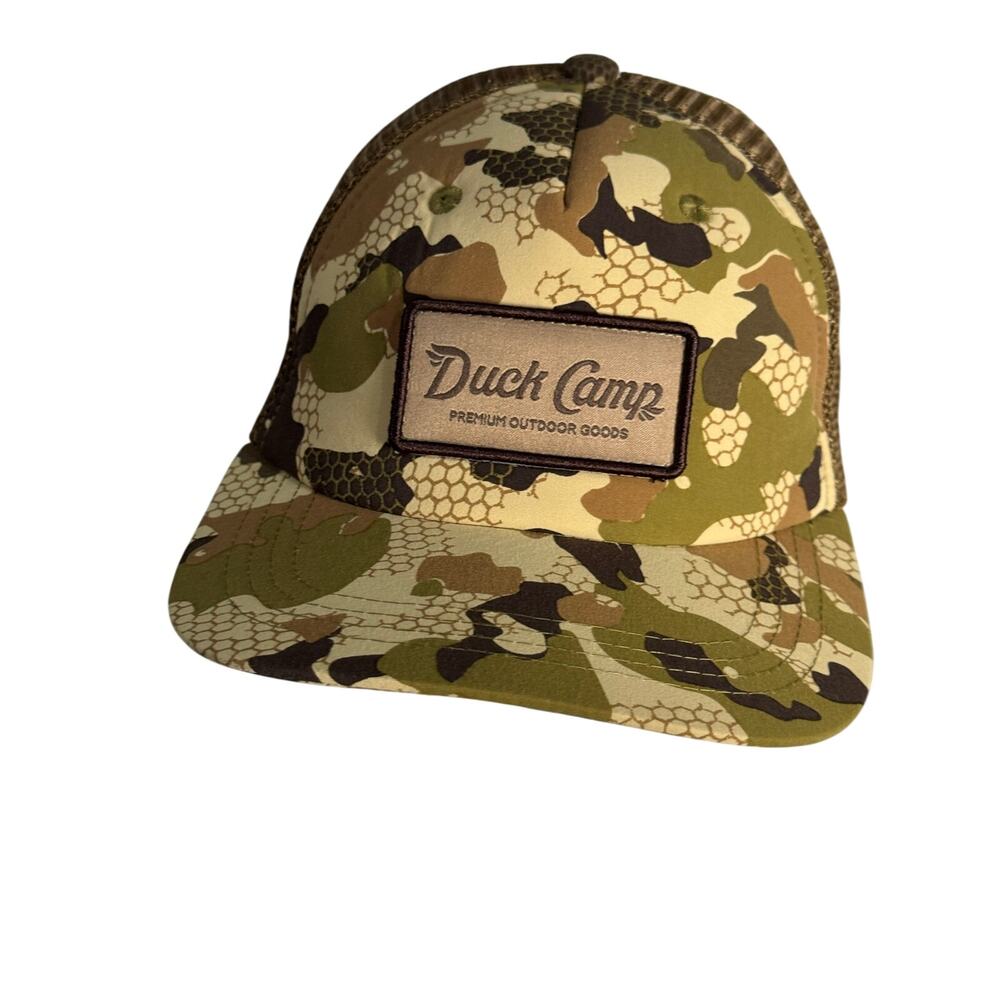 Duck Camp Patch Trucker Hat Camo